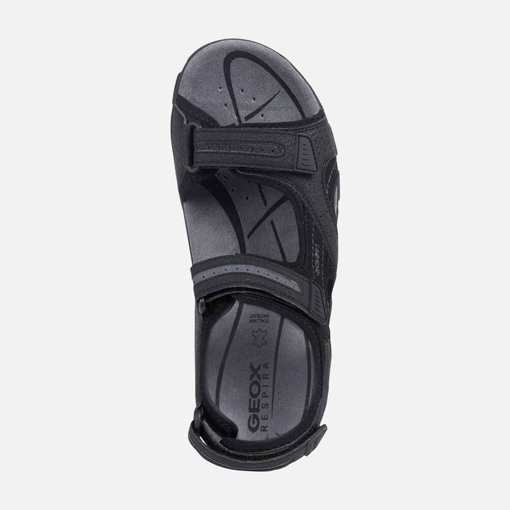 Sandalias Geox Homem Pretas - Strada - LOQAF2065